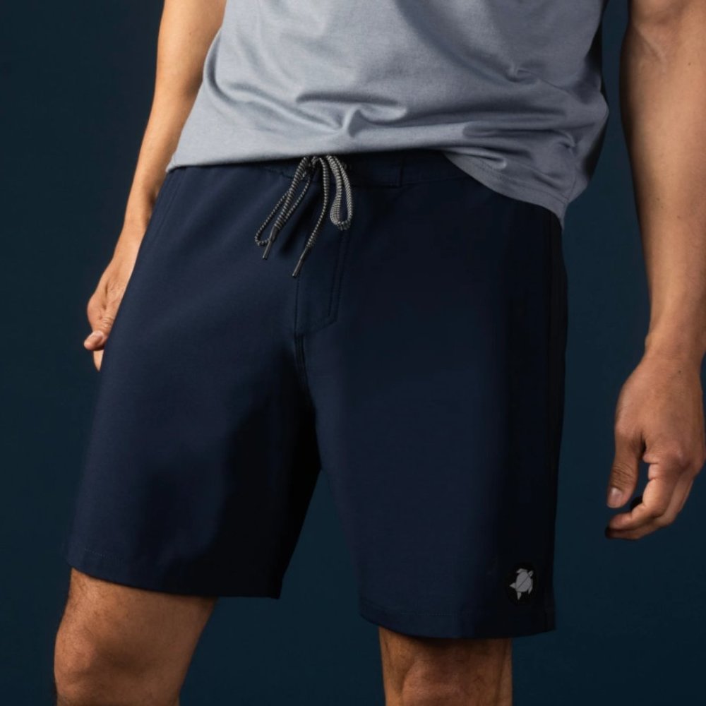 Laird Apparel Men's Pro Performance Short (the ISLAND) - Navy - Size 32